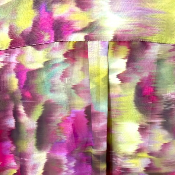 J Lo (Jennifer Lopez) gorgeous watercolor top - SZ S. C-HC - Picture 7 of 8